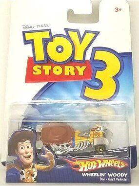 Hot Wheels Disney Pixar Toy Story 3 Wheelin Woody Die-Cast Vehicle #D-27